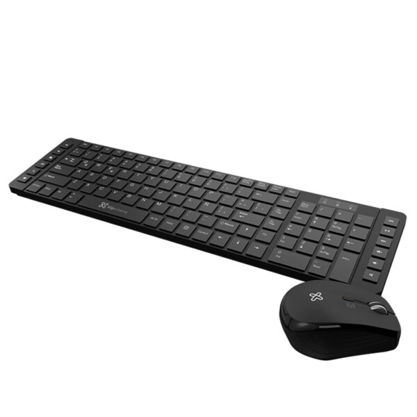 Teclado y Mouse Inalámbrico Klip Xtreme Revolution USB Negro Español
